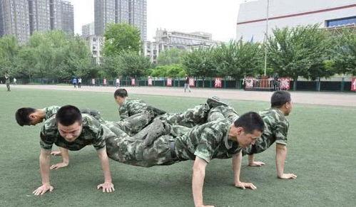 军人俯卧撑训练视频