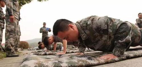 军人俯卧撑训练视频